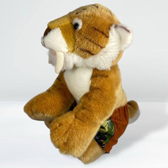 BAB Build a Bear Dino Sabertooth Tiger Cat Saber Tooth Stuffed Animal Plush 16" - Picture 6 of 8